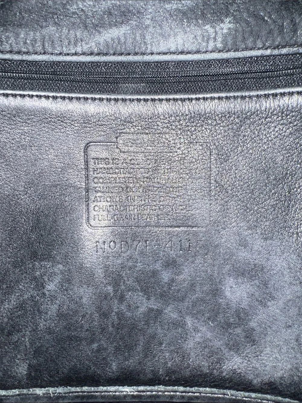 Vintage Coach Black Leather Flap Shoulder Bag No d71-4115 - Picture 5 of 10